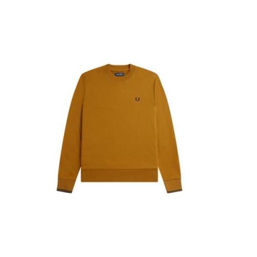 Logo Sweatshirt, Stijlvol en Comfortabel Katoen Fred Perry , Brown , H...