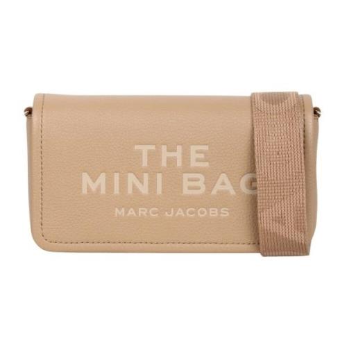 Leren Mini Crossbody Tas Marc Jacobs , Beige , Dames