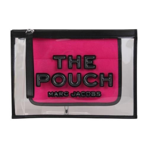 Gestempeld Logo Pouch Clutch Marc Jacobs , Black , Dames