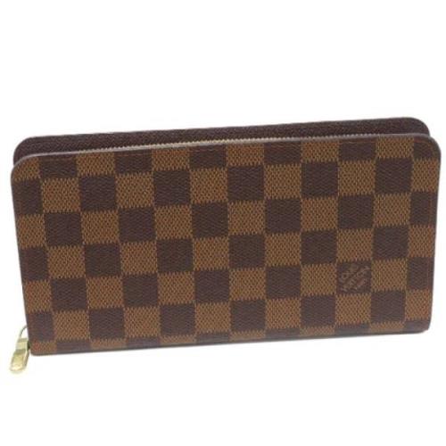 Pre-owned Canvas wallets Louis Vuitton Vintage , Brown , Dames