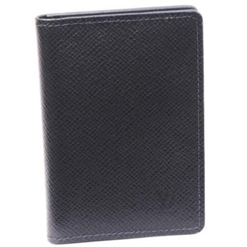 Pre-owned Canvas wallets Louis Vuitton Vintage , Black , Heren