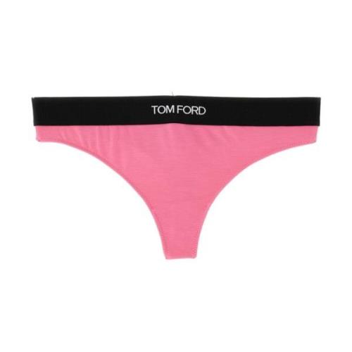 Briefs met logo tailleband Tom Ford , Pink , Dames