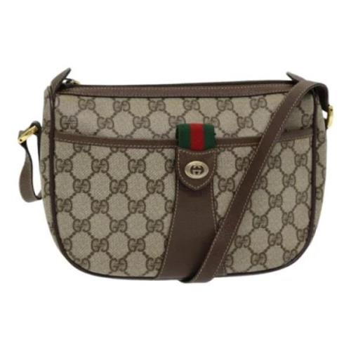 Pre-owned Leather gucci-bags Gucci Vintage , Beige , Dames