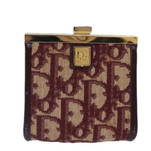 Pre-owned Canvas wallets Dior Vintage , Red , Dames