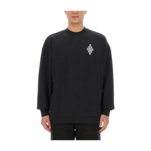 Kruis Optische Katoenen Sweatshirt Marcelo Burlon , Black , Heren