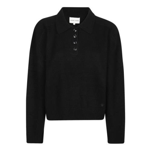 Klassieke Polo Sweater Loulou Studio , Black , Dames