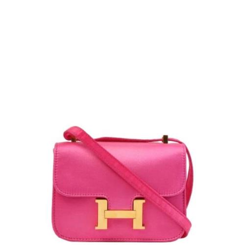 Pre-owned Canvas crossbody-bags Hermès Vintage , Pink , Dames