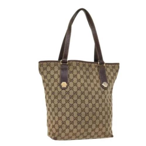 Pre-owned Canvas gucci-bags Gucci Vintage , Brown , Dames