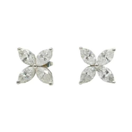 Pre-owned Metal earrings Tiffany & Co. Pre-owned , Gray , Dames