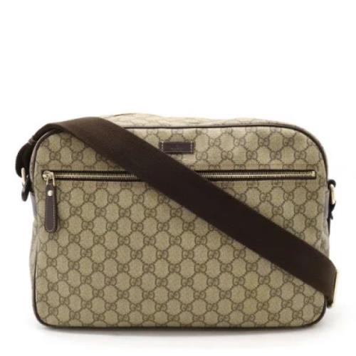 Pre-owned Canvas crossbody-bags Gucci Vintage , Beige , Dames