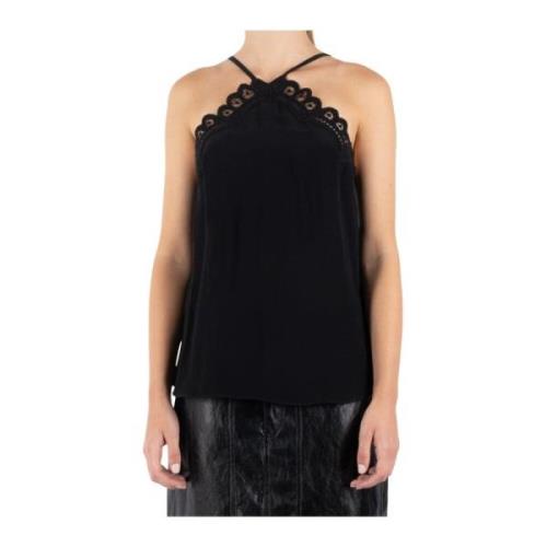 Mouwloze Top in Klassiek Zwart Viscose Isabel Marant Étoile , Black , ...