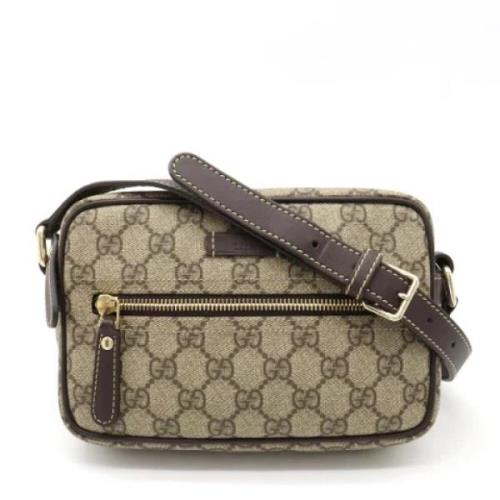 Pre-owned Canvas crossbody-bags Gucci Vintage , Beige , Dames