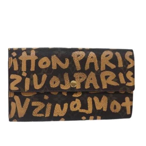 Pre-owned Canvas wallets Louis Vuitton Vintage , Brown , Dames