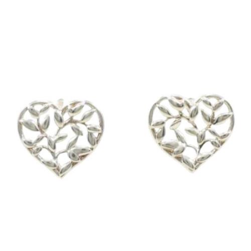 Pre-owned Metal earrings Tiffany & Co. Pre-owned , Gray , Dames