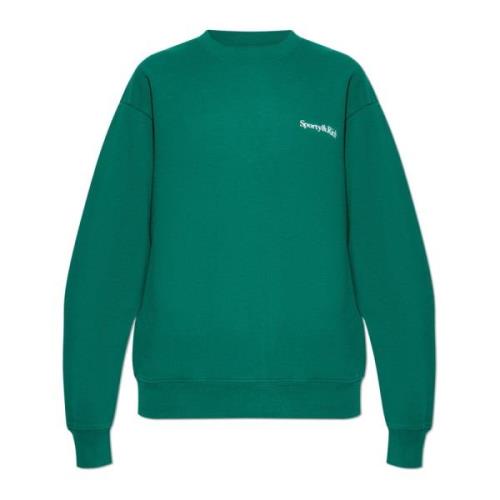 Sweatshirt uit de Health Is Wealth collectie Sporty & Rich , Green , U...