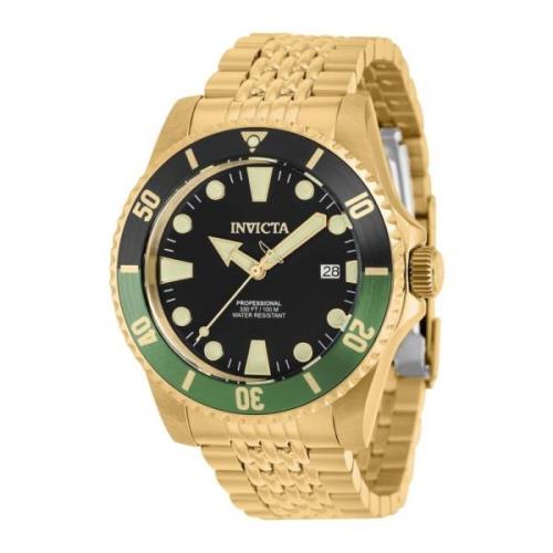 Automatisch Heren Duikhorloge - Zwart Invicta Watches , Yellow , Heren