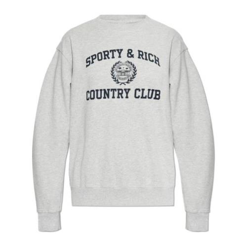 Sweatshirt uit de Wall Street collectie Sporty & Rich , Gray , Unisex