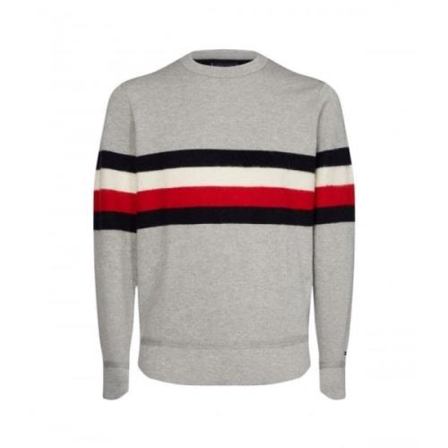 Gestreepte Fronttrui Tommy Hilfiger , Gray , Heren