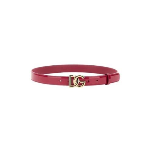 Riem met logogesp Dolce & Gabbana , Pink , Dames