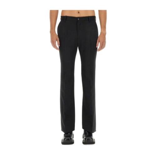 Italiaanse wollen pakbroek Dolce & Gabbana , Black , Heren