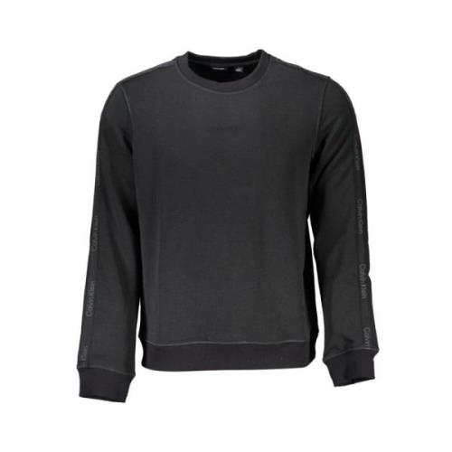 Sportief Ronde Hals Sweatshirt Calvin Klein , Black , Heren