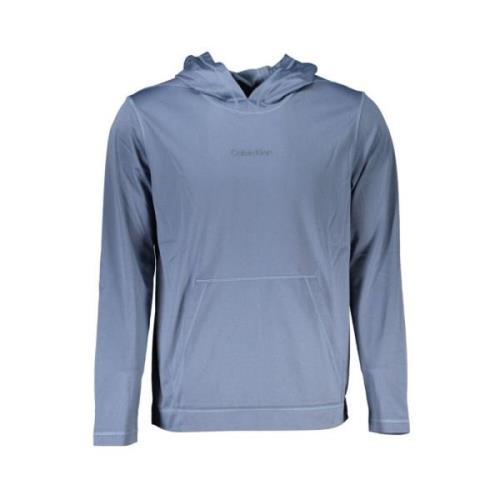 Blauwe Hoodie - Sportieve Chic voor Mannen Calvin Klein , Blue , Heren