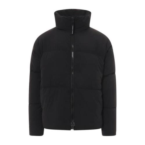 Zwarte Gewatteerde Nylon Jas voor Heren Canada Goose , Black , Heren