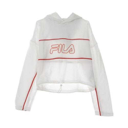 Cropped Hooded Sweatshirt Romy Top Fila , White , Dames