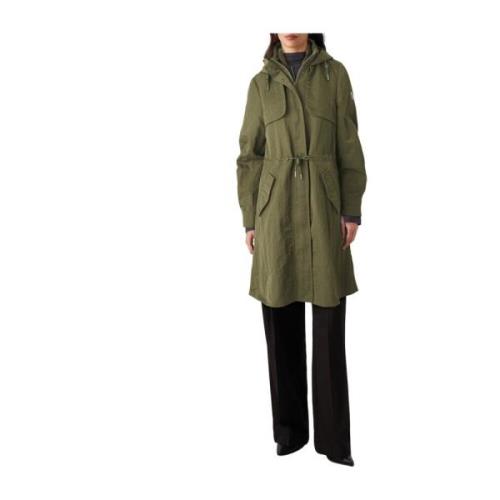 Groene Parka Jas met Capuchon Guess , Green , Dames