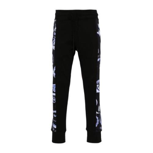 Zwarte sweatpants voor mannen Versace Jeans Couture , Black , Heren