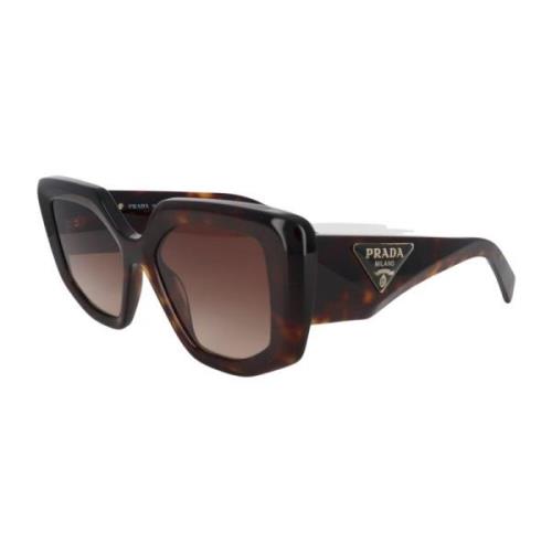 Stijlvolle SPR 14Z zonnebril Prada , Brown , Unisex