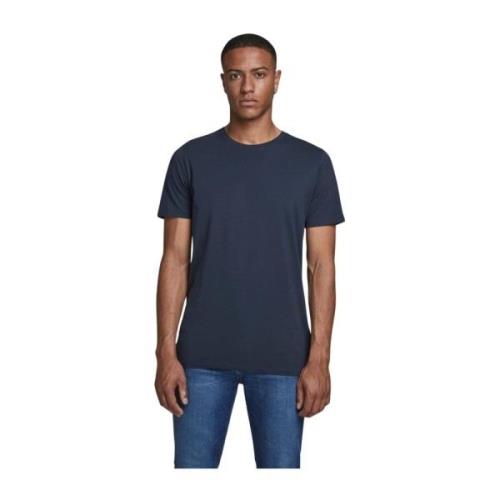 Basis Korte Mouw Tee Jack & Jones , Blue , Heren