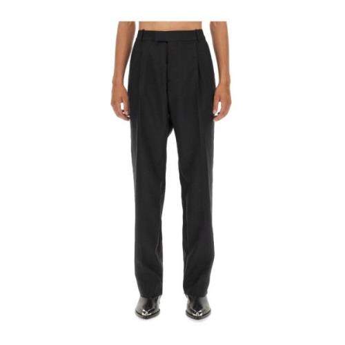 Wollen Pak Broek Alexander McQueen , Black , Heren