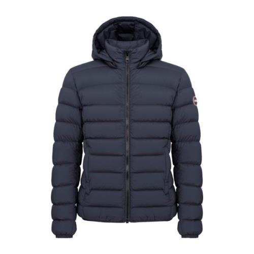 Blauwe Winterjas met Afneembare Capuchon Colmar , Blue , Heren