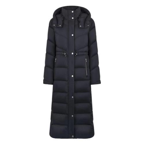 Zwarte Parka met Afneembare Capuchon Moose Knuckles , Black , Dames