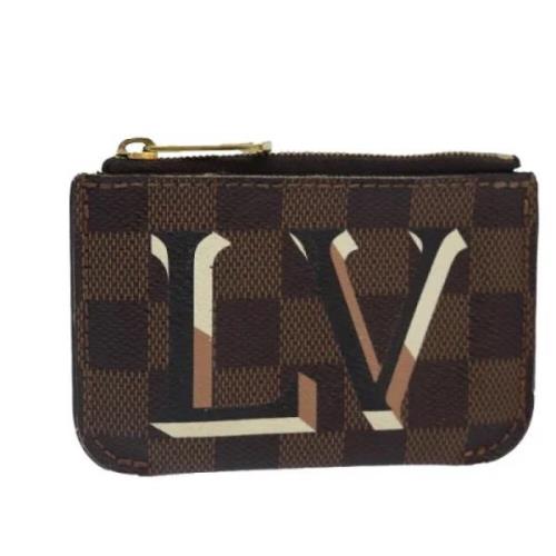 Pre-owned Canvas pouches Louis Vuitton Vintage , Brown , Dames