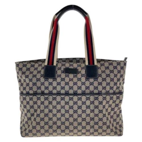 Pre-owned Canvas gucci-bags Gucci Vintage , Gray , Dames