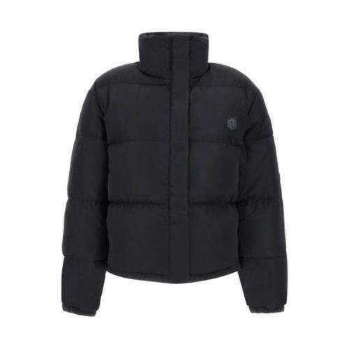 Zwarte donsjas met hoge kraag Maison Kitsuné , Black , Dames