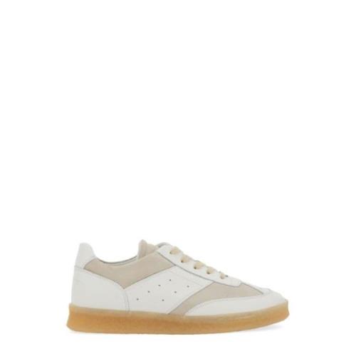 Court Sneakers met 4 cm zool MM6 Maison Margiela , White , Dames