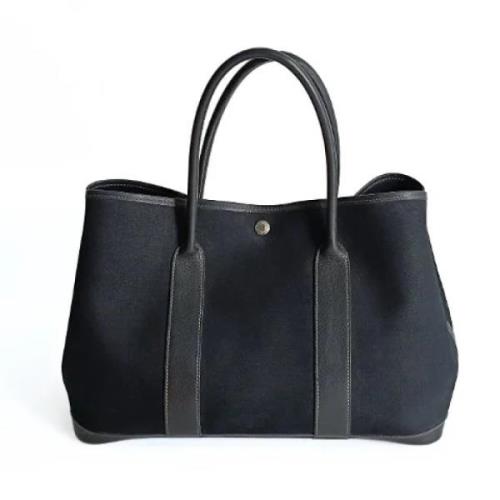 Pre-owned Leather totes Hermès Vintage , Black , Dames