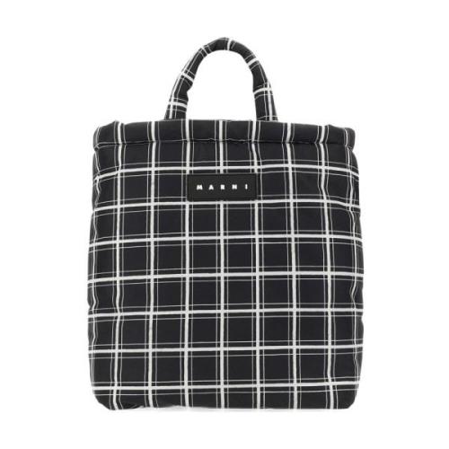 Stijlvolle Tote Bag voor Mannen Marni , Black , Heren