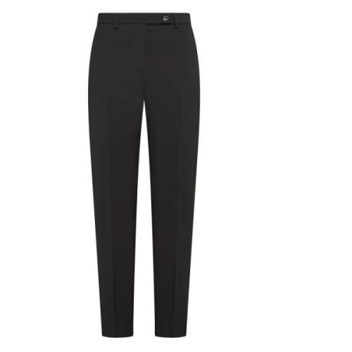 Zwarte Slim-Fit Polyester Broek Seventy , Black , Dames