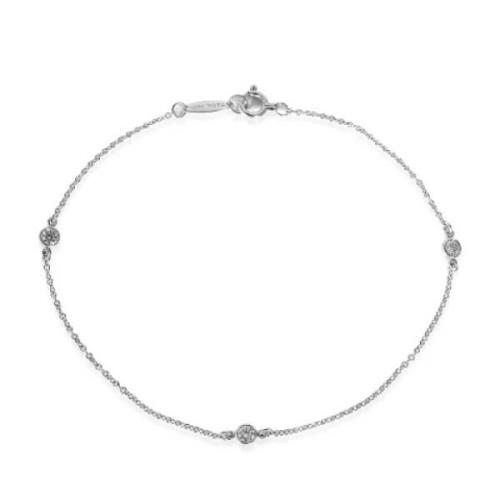 Pre-owned Platinum bracelets Tiffany & Co. Pre-owned , Gray , Dames