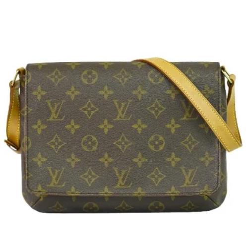 Pre-owned Leather shoulder-bags Louis Vuitton Vintage , Brown , Dames