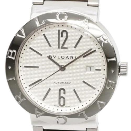 Pre-owned Metal watches Bvlgari Vintage , White , Heren