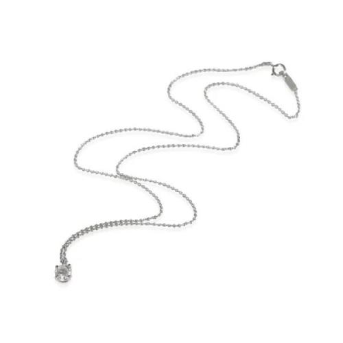 Pre-owned Metal necklaces Tiffany & Co. Pre-owned , Gray , Dames