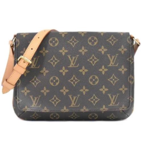 Pre-owned Canvas shoulder-bags Louis Vuitton Vintage , Brown , Dames