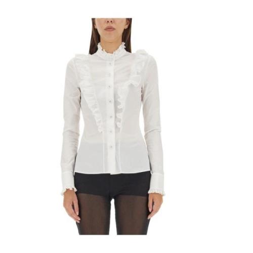 Taffeta Knoopshirt Philosophy di Lorenzo Serafini , White , Dames