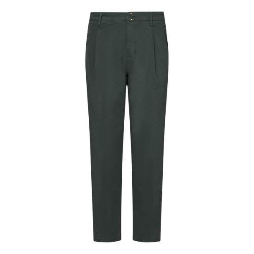 Groene Chino Broek Aw24 Incotex , Green , Heren