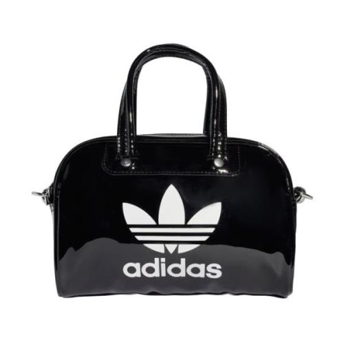 Retro Bowling-Style Handtas Adidas , Black , Dames